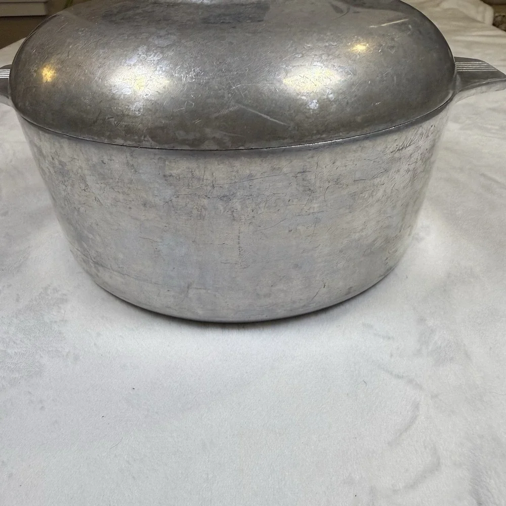 Vintage GHC Magnalite 4248 5 Qt Dutch Oven Roaster Lid Trivet USA Aluminum